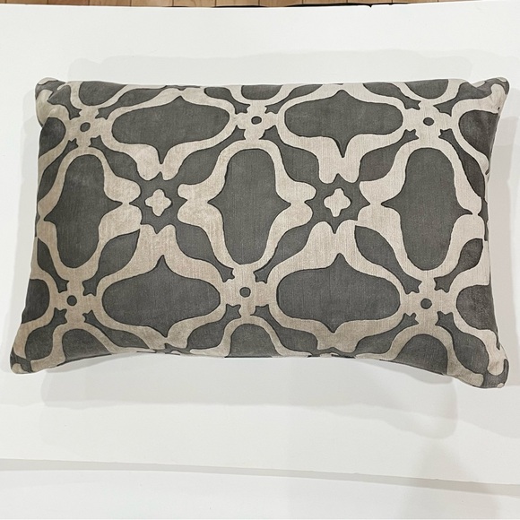 Room and Board Pillow by Galbraith & Paul Gray/Cream Accent Pillow - Picture 8 of 12